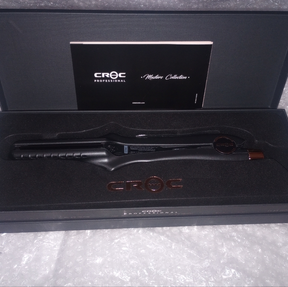 CROC Masters Black Titanium Professional Straightening Corded Flat Iron 1.5 inch